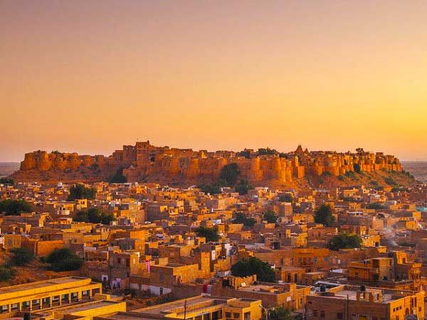 Jaisalmer Fort rising above the golden city